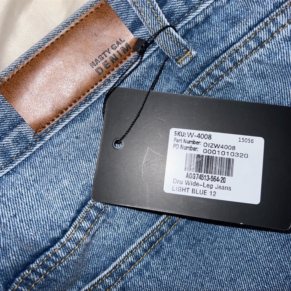 Nasty Gal Denim Dru Wide-Leg Jeans - Picture 3 of 4